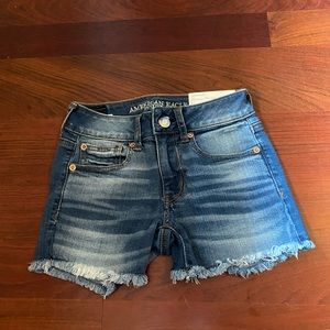 american eagle super stretch jean shorts